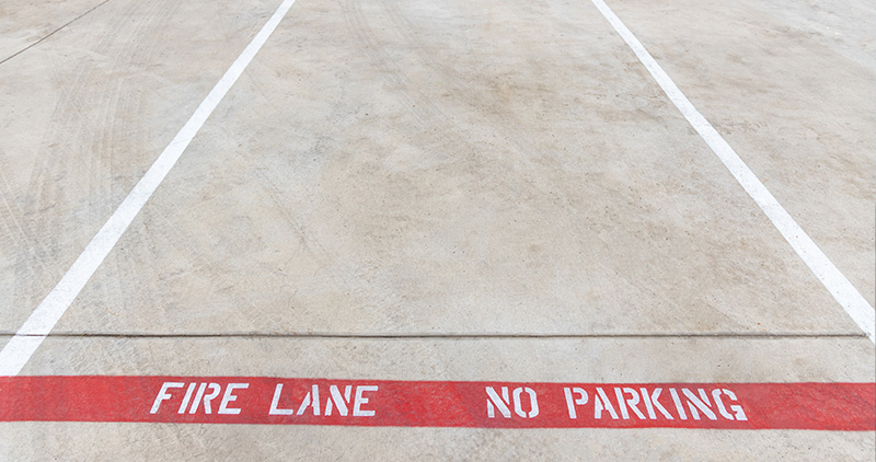Fire Lane Striping